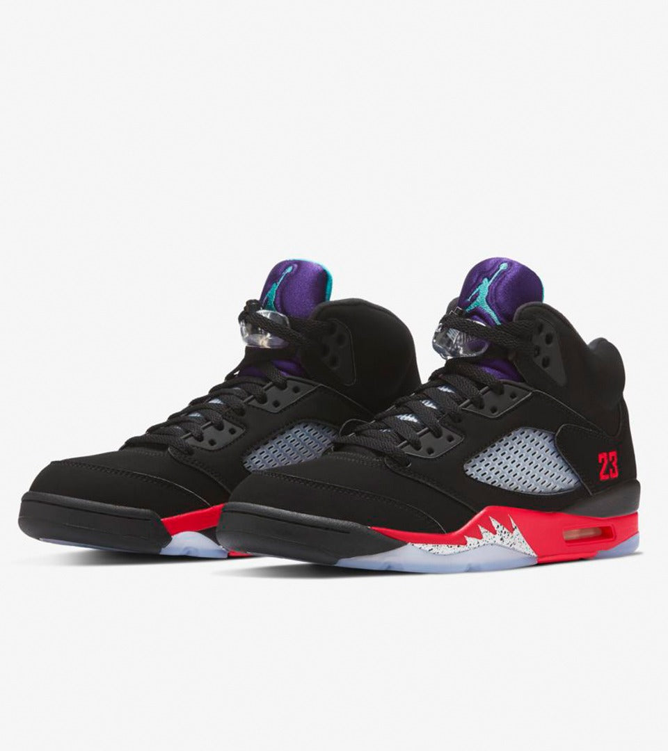 Air Jordan 5 - Preto/Vermelho/Violeta