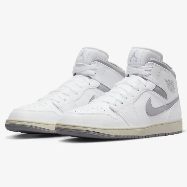 Jordan 1 Mid - Branco/Cinza Neutro