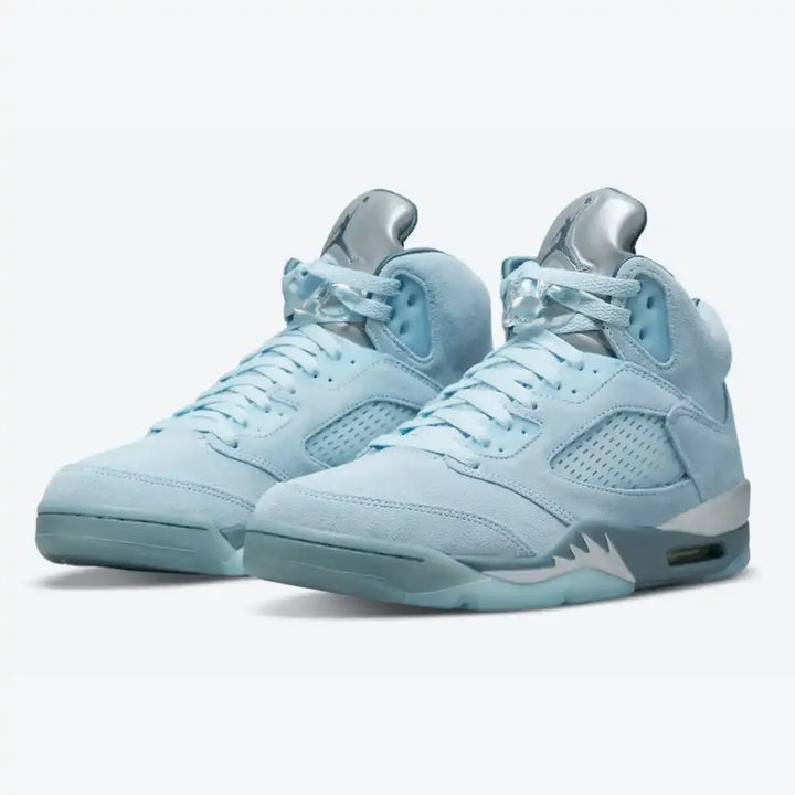 Air Jordan 5 - Azul Bebê/Prata