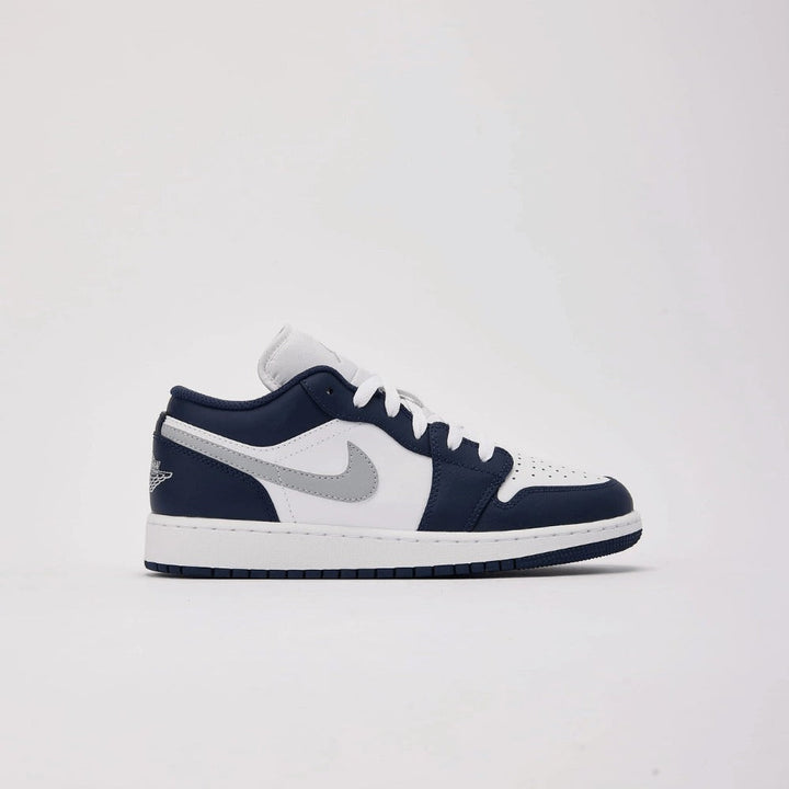 Jordan 1 Low - Cinza Lobo/Azul Marinho