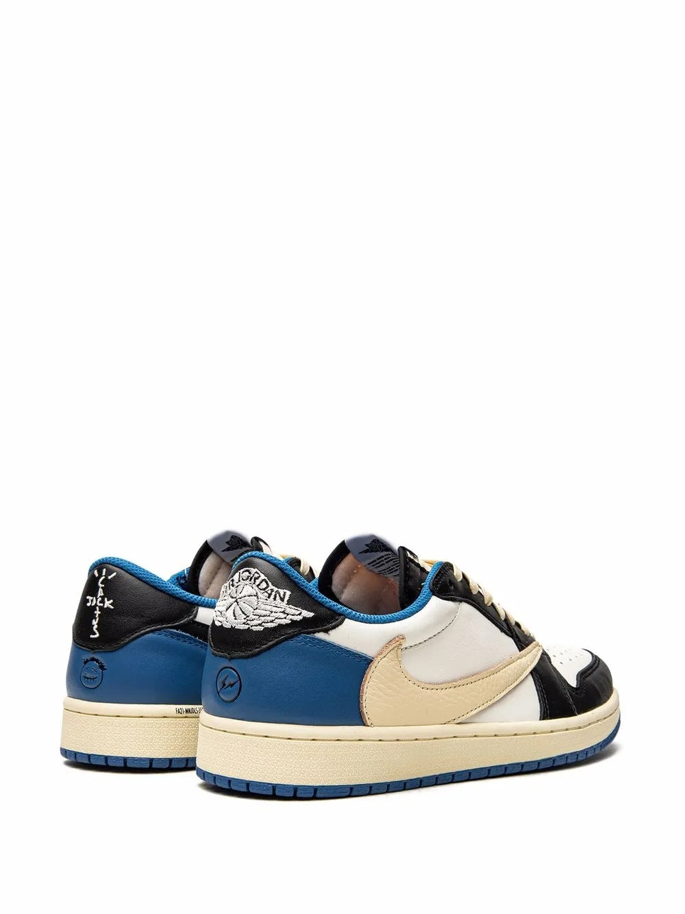 Air Jordan 1 Low Travis Scott x Fragment - Creme/Azul/Preto