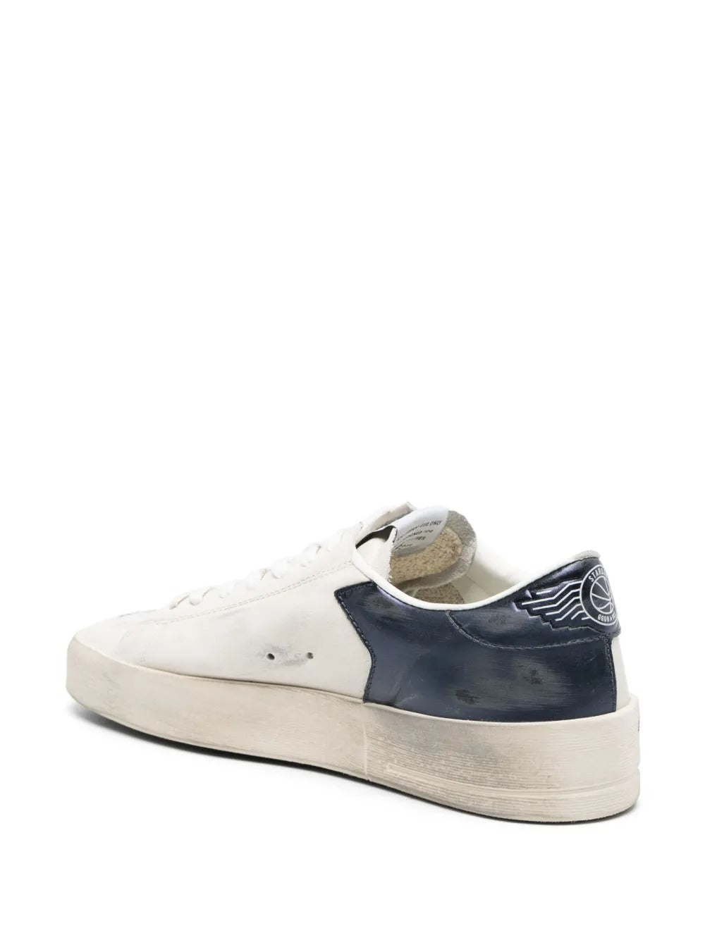 Golden Goose Stardan – Couro Branco/Tela Marinho