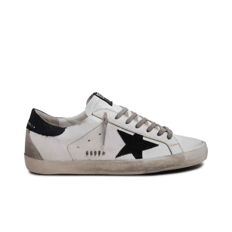 Golden Goose Super-Star – Branco com Estrela Preta