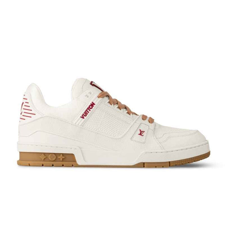 Louis Vuitton LV Trainer – Branco/Vermelho