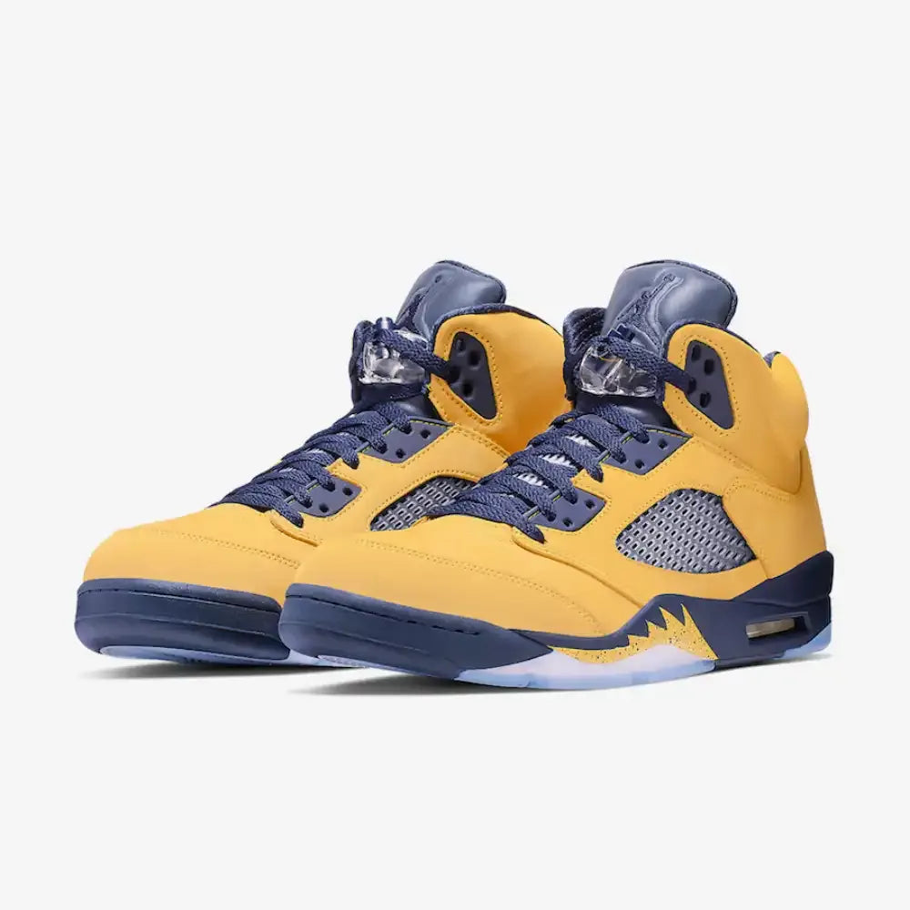 Air Jordan 5 - Amarelo/Azul Marinho