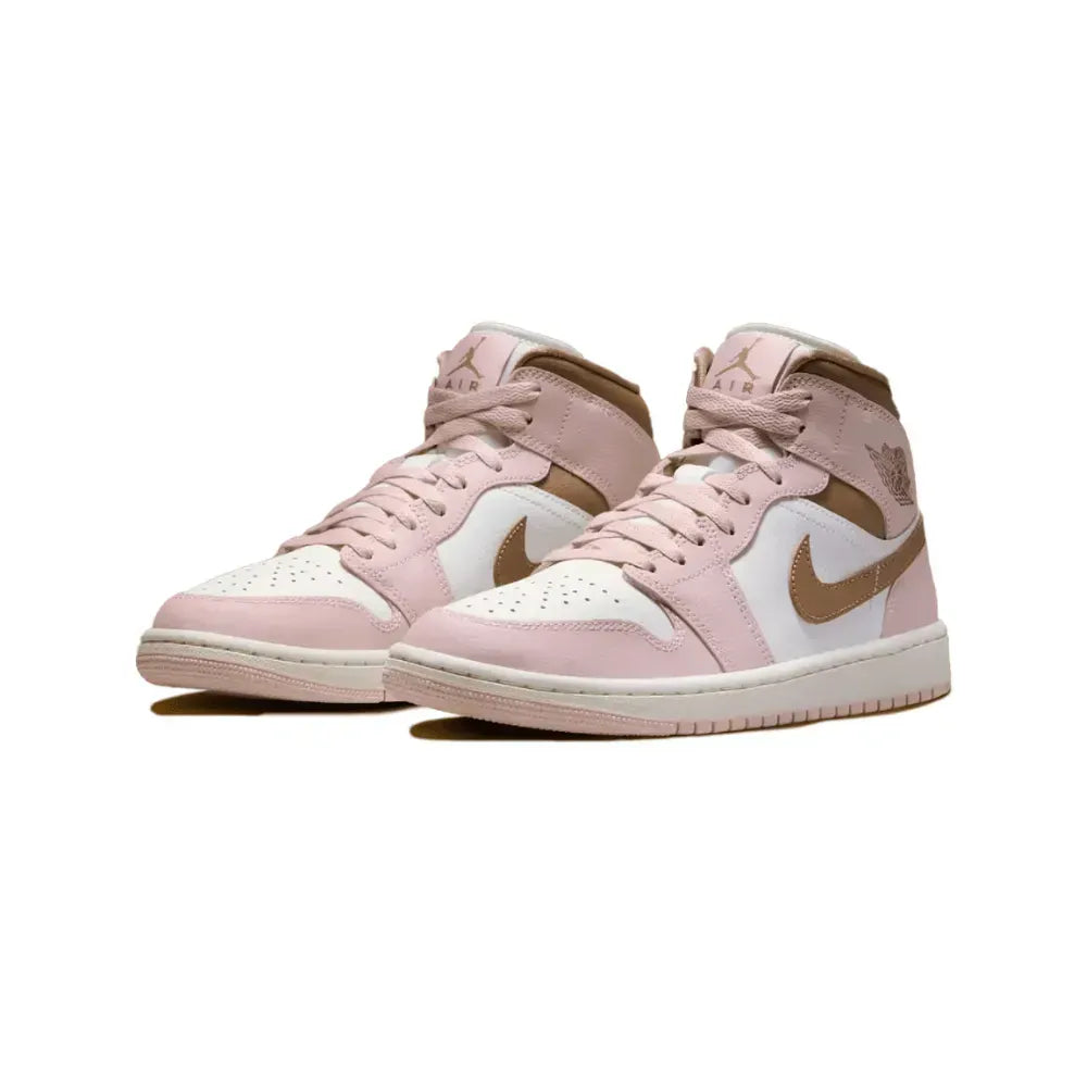 Air Jordan 1 Mid - Branco/Rosa