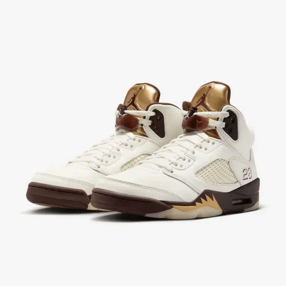 Air Jordan 5 - Branco/Dourado