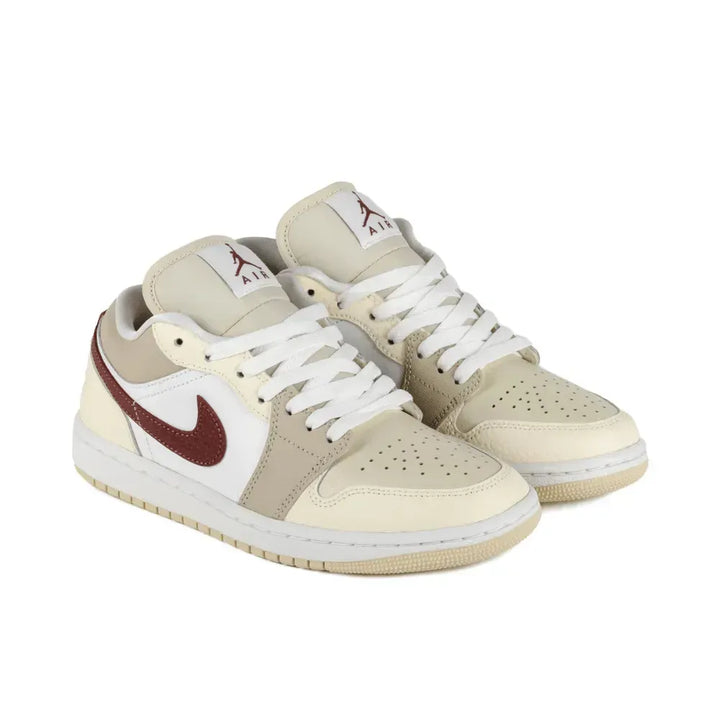 Air Jordan 1 Low - Creme/Vermelho