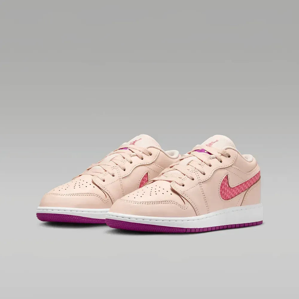 Air Jordan 1 Low SE GS - Creme/Rosa
