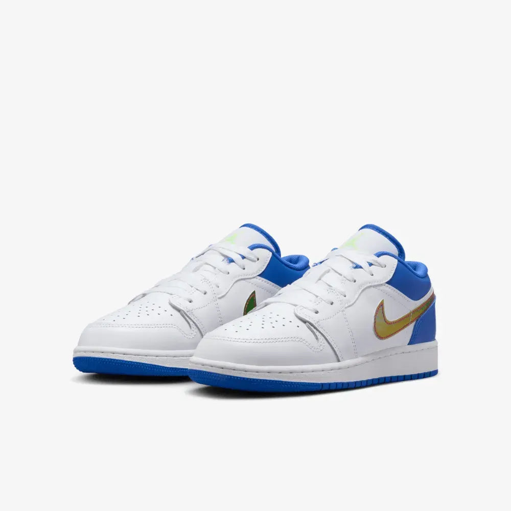 Air Jordan 1 Low SE - Branco/Azul/Dourado