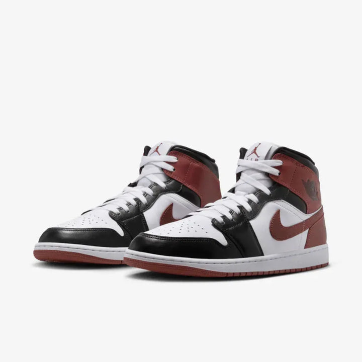 Air Jordan 1 Mid SE - Branco/Preto/Vermelho