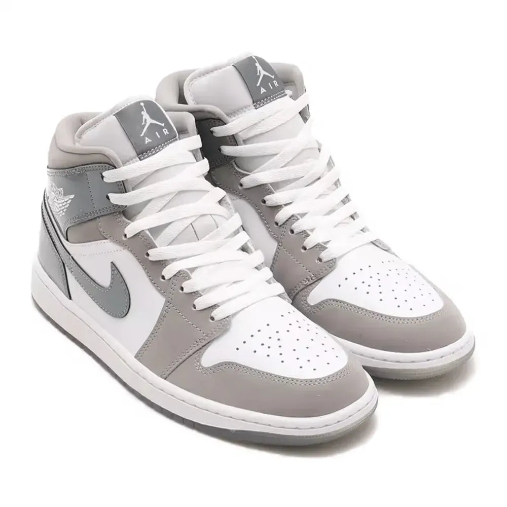 Air Jordan 1 Mid SE - Branco/Cinza