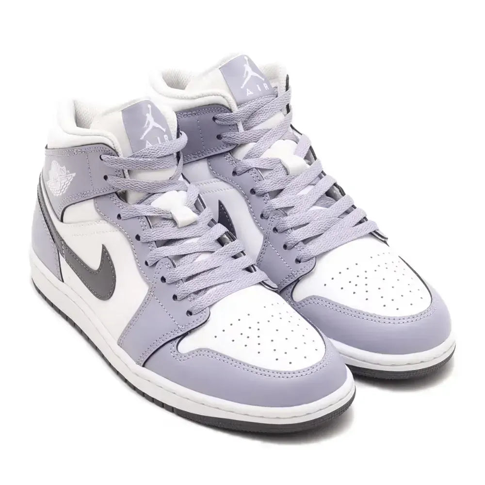Air Jordan 1 Mid - Branco/Cinza