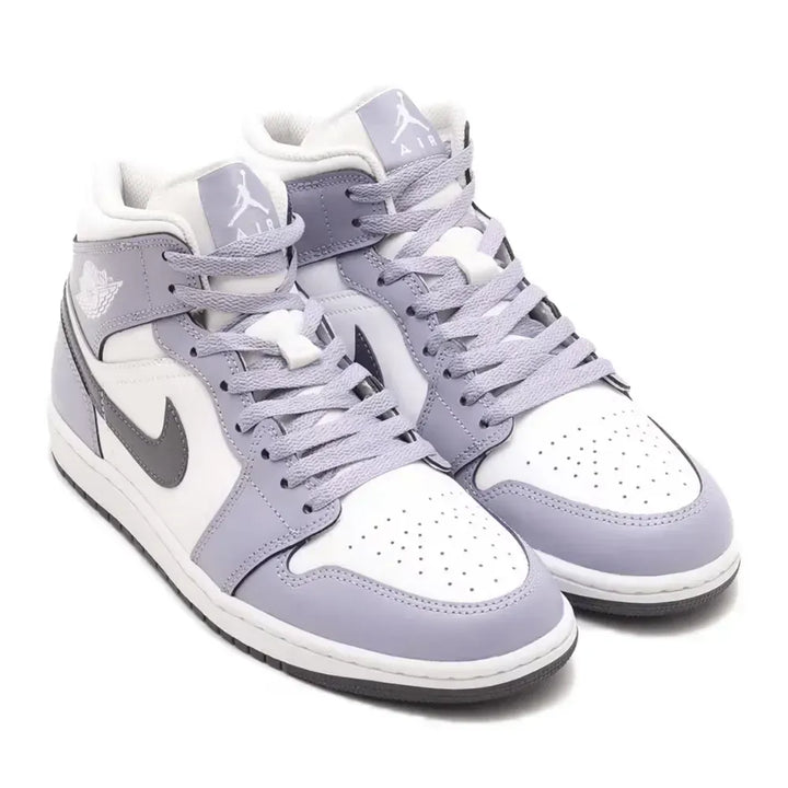Air Jordan 1 Mid - Branco/Cinza