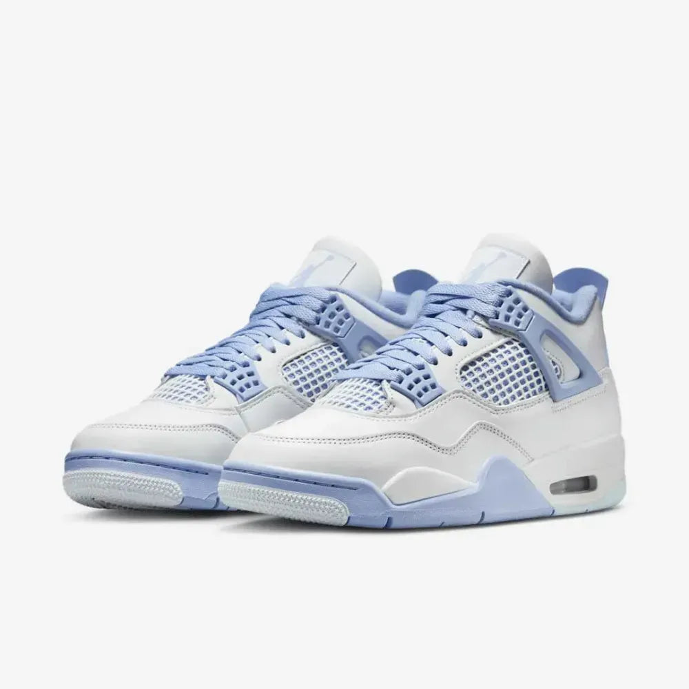 Nike Air Jordan 4 Retro - Branco/Lilás Azulado