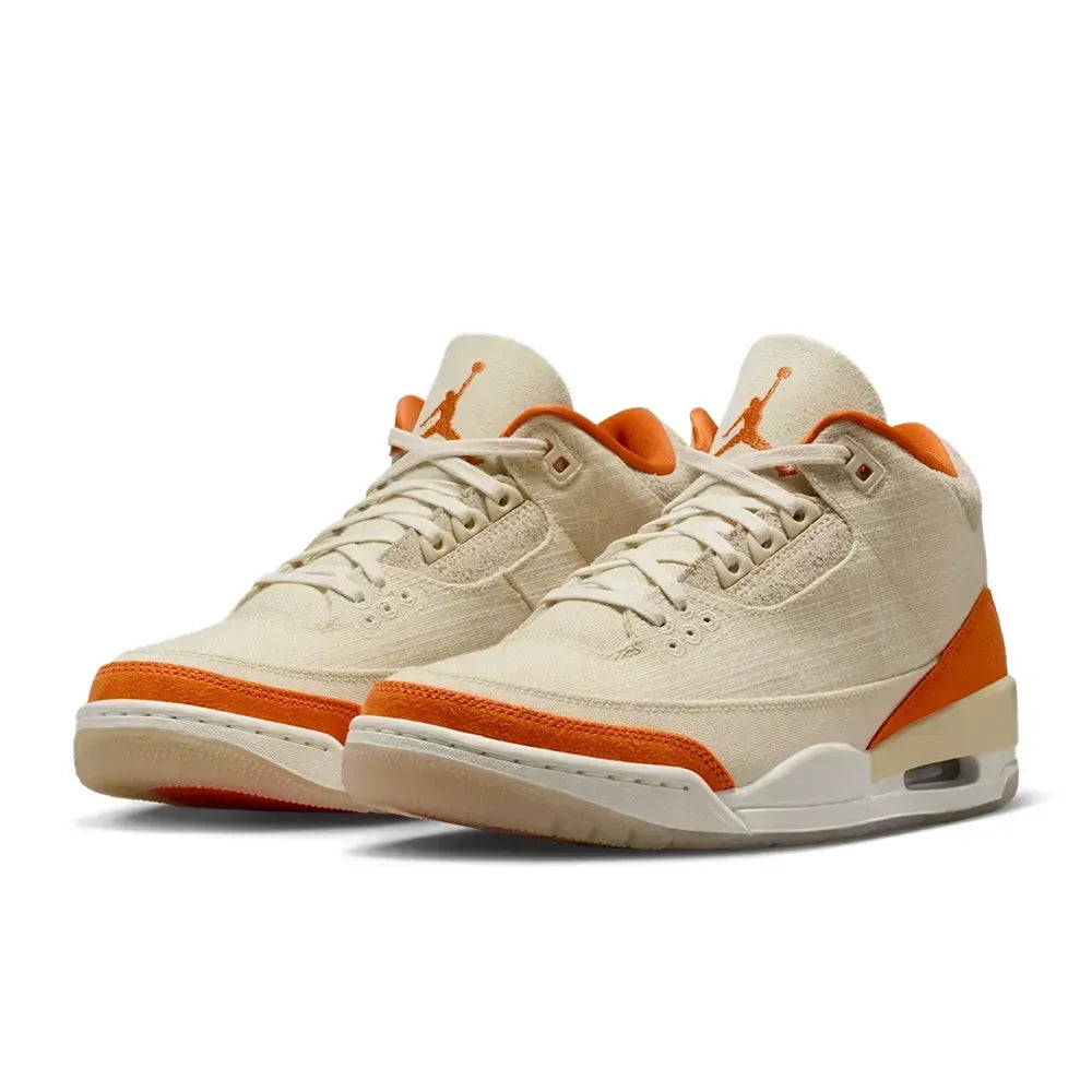 Air Jordan 3 - Bege Areia/Laranja