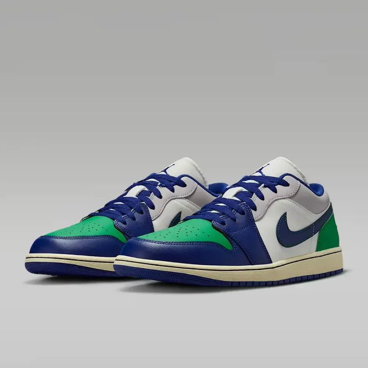 Air Jordan 1 Low - Branco/Verde/Azul