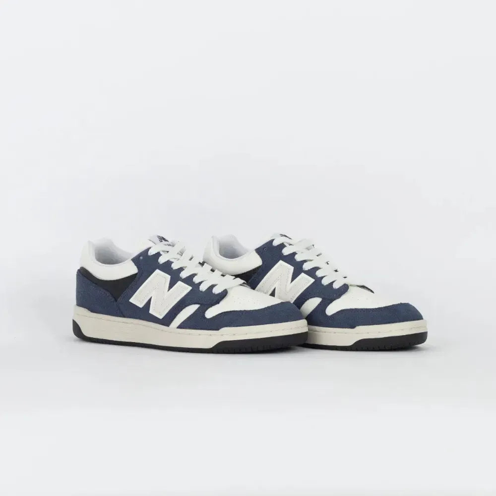 New Balance 480 Low - Bege/ Azul Marinho