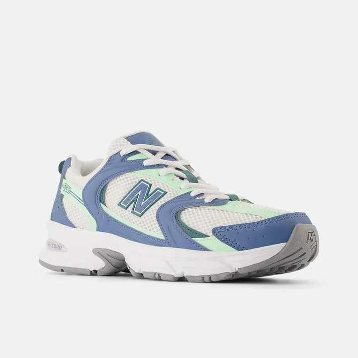 New Balance 530 – Branco/Azul/Menta