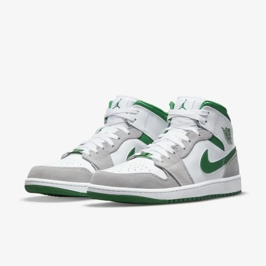 Jordan 1 Mid SE - Branco/Cinza/Verde