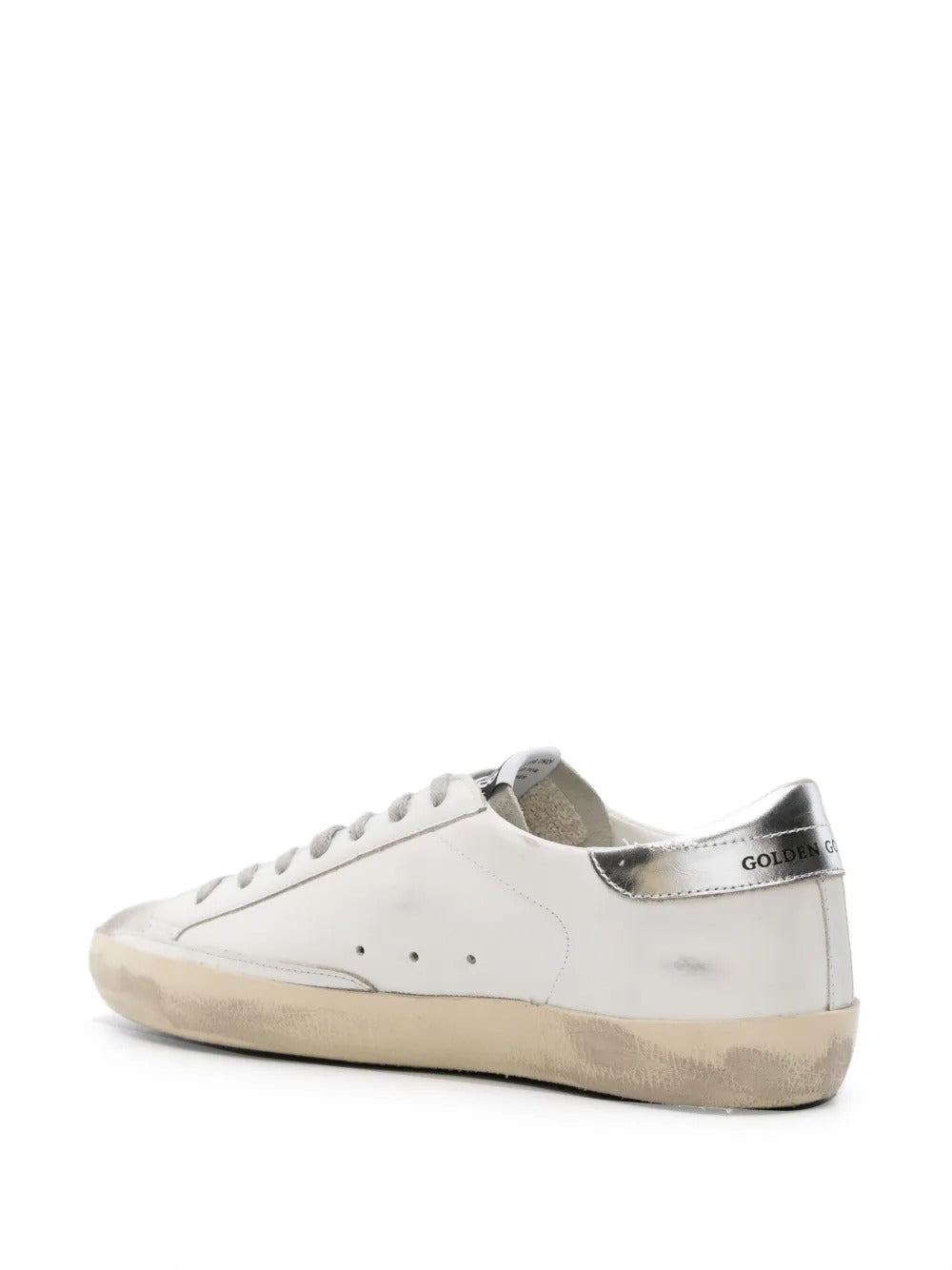Golden Goose Superstar - Branco/Preto/Prata Metálico