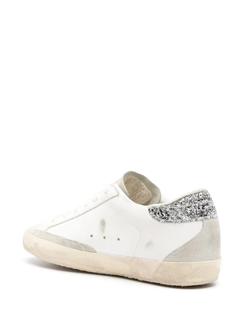 Golden Goose Superstar - Branco/Cinza Claro/Glitter