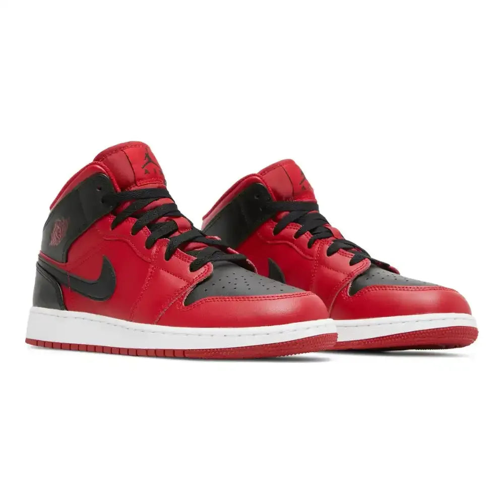 Jordan 1 Mid Reverse Bred - Vermelho/Preto