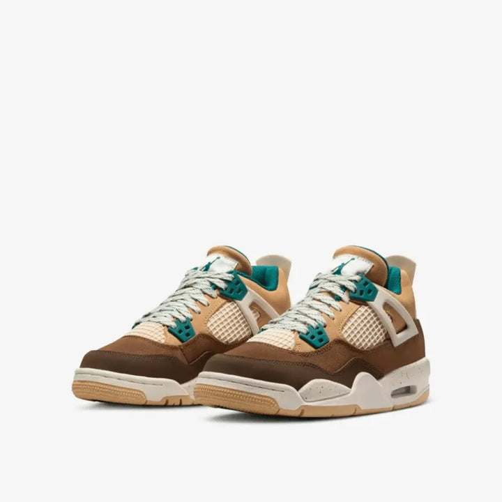 Air Jordan 4 - Marrom/Caramelo/Verde Petróleo