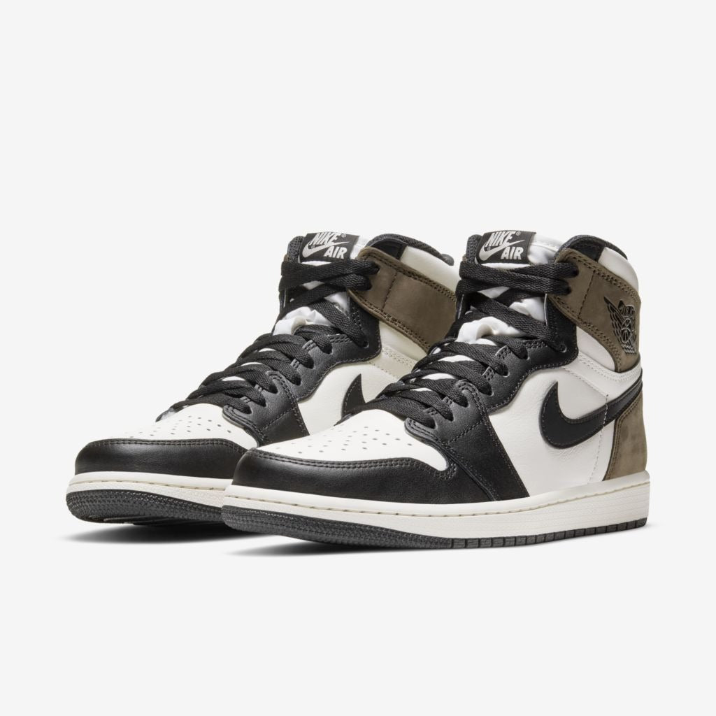Jordan 1 Retro High - Branco/Preto/Marrom Mocha
