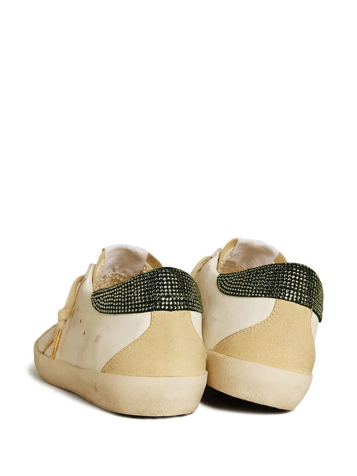 Golden Goose Superstar - Creme/Dourado/Swarovski
