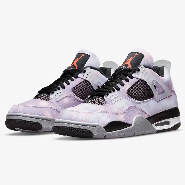 Air Jordan 4 - Lavanda/Preto/Cinza