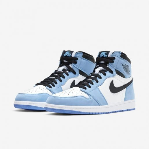 Jordan 1 Retro High - Branco/Azul Universitário/Preto