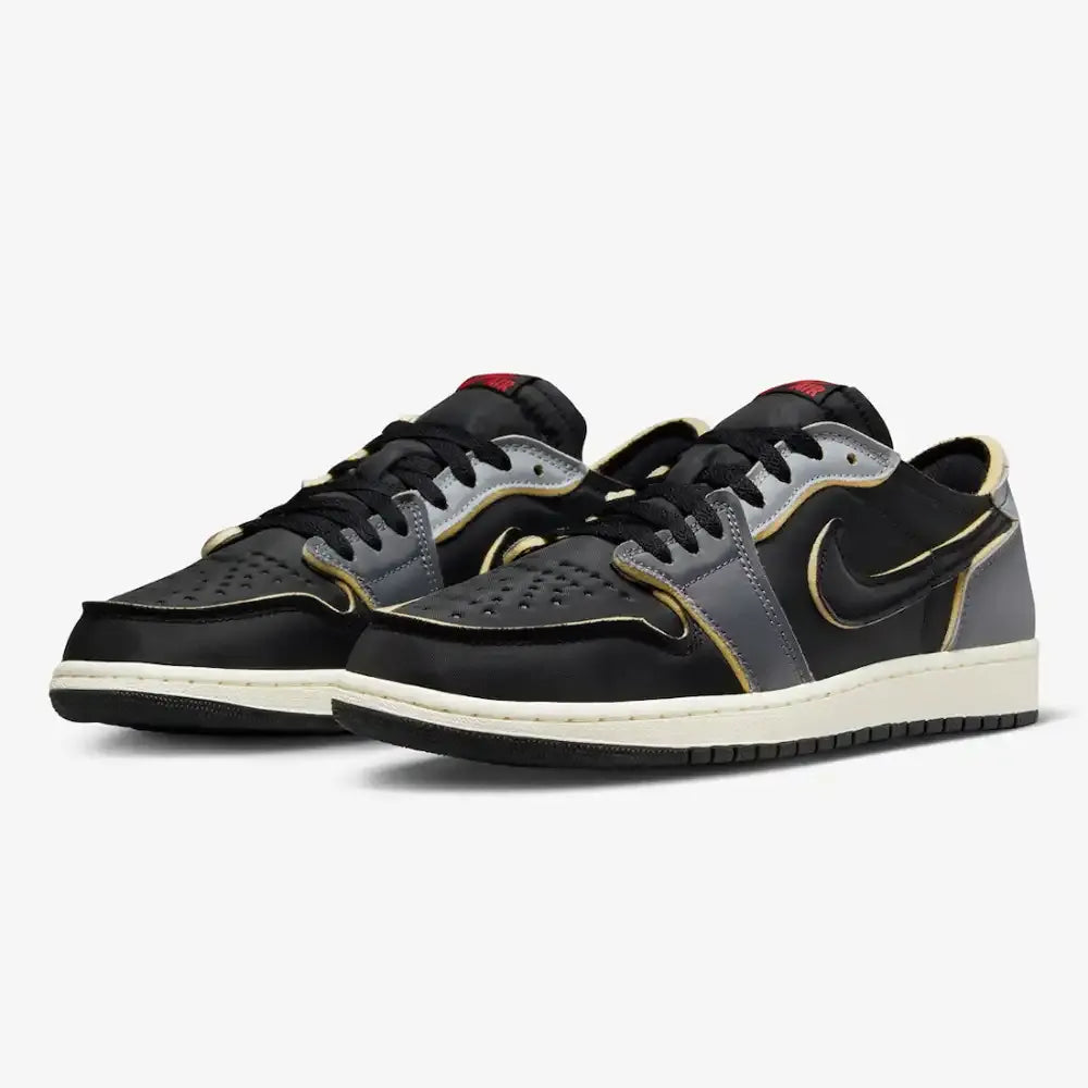 Jordan 1 Low Preto Cinza Fumaça