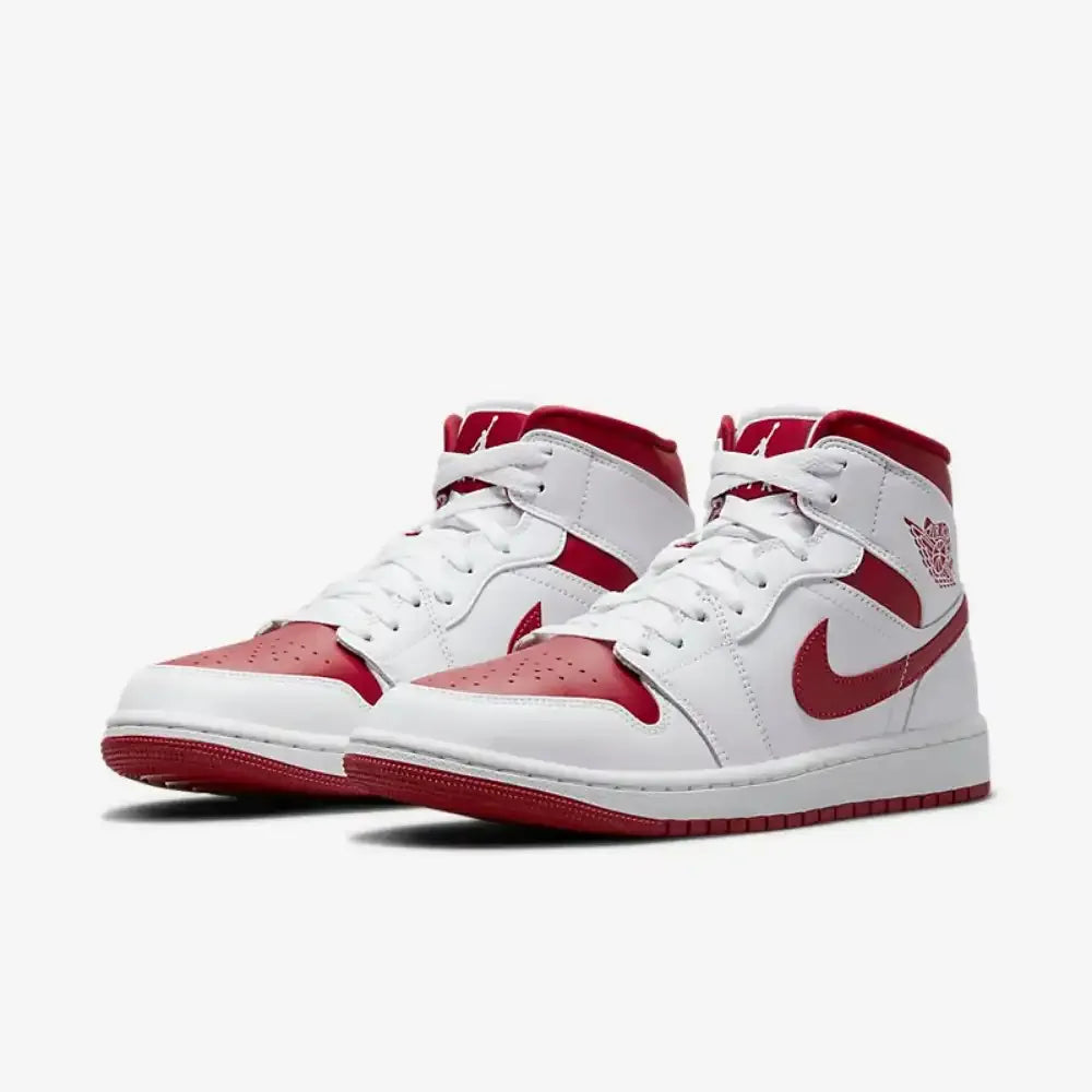 Jordan 1 Mid Reverse Chicago - Branco/Vermelho