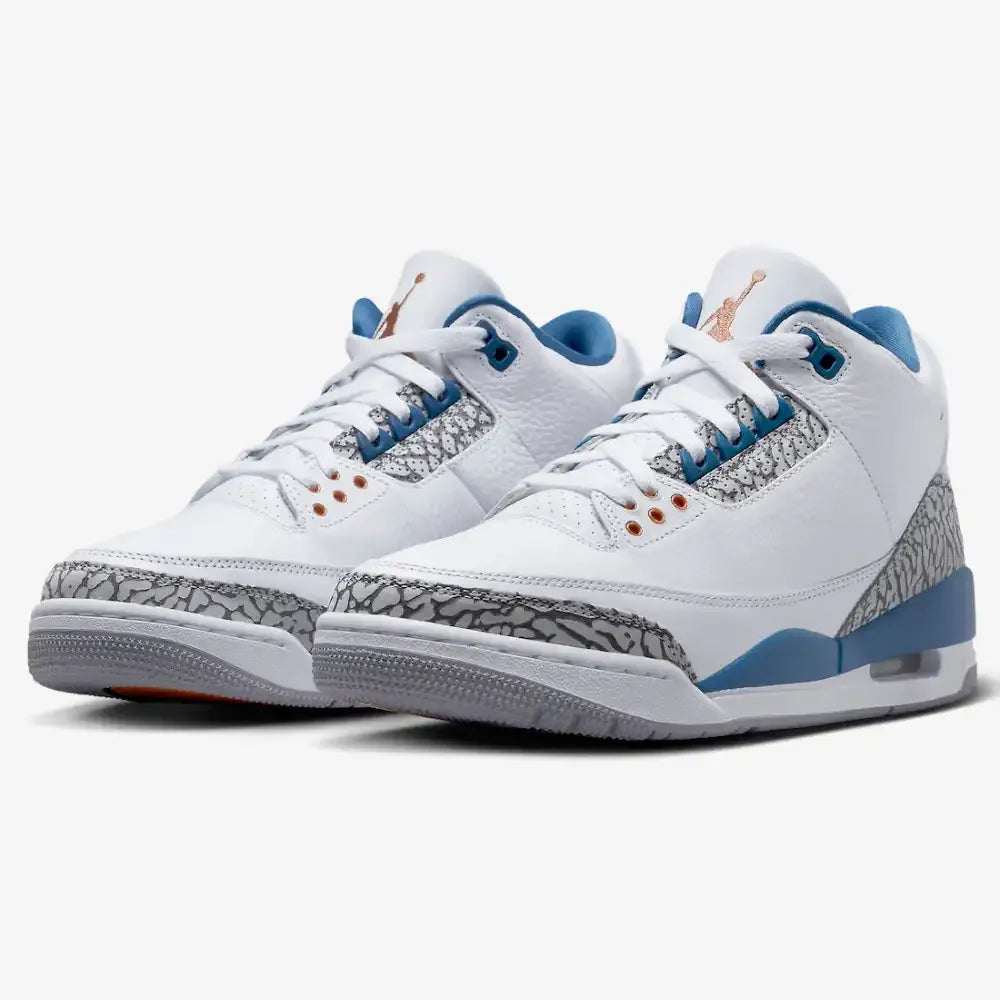 Air Jordan 3 - Branco/Azul Profundo