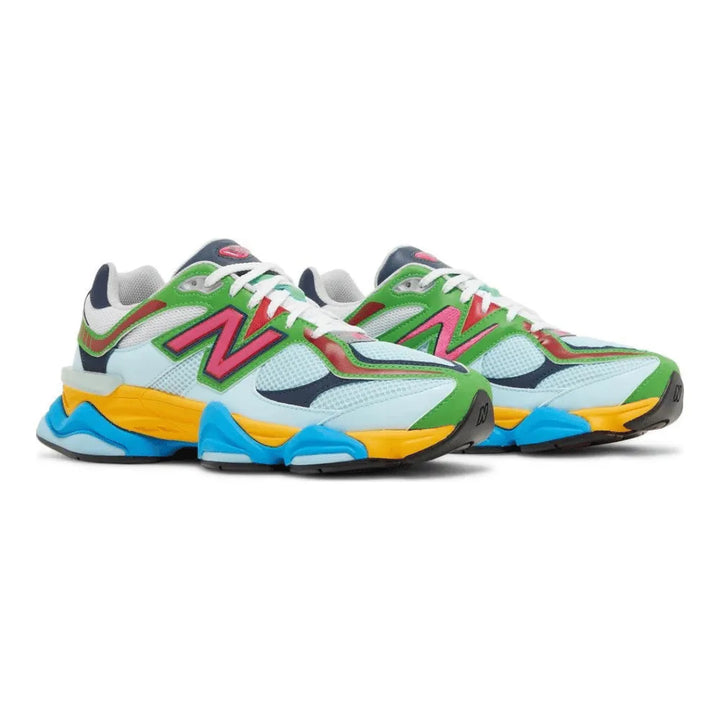 New Balance 9060 - Azul Claro/Verde/Amarelo