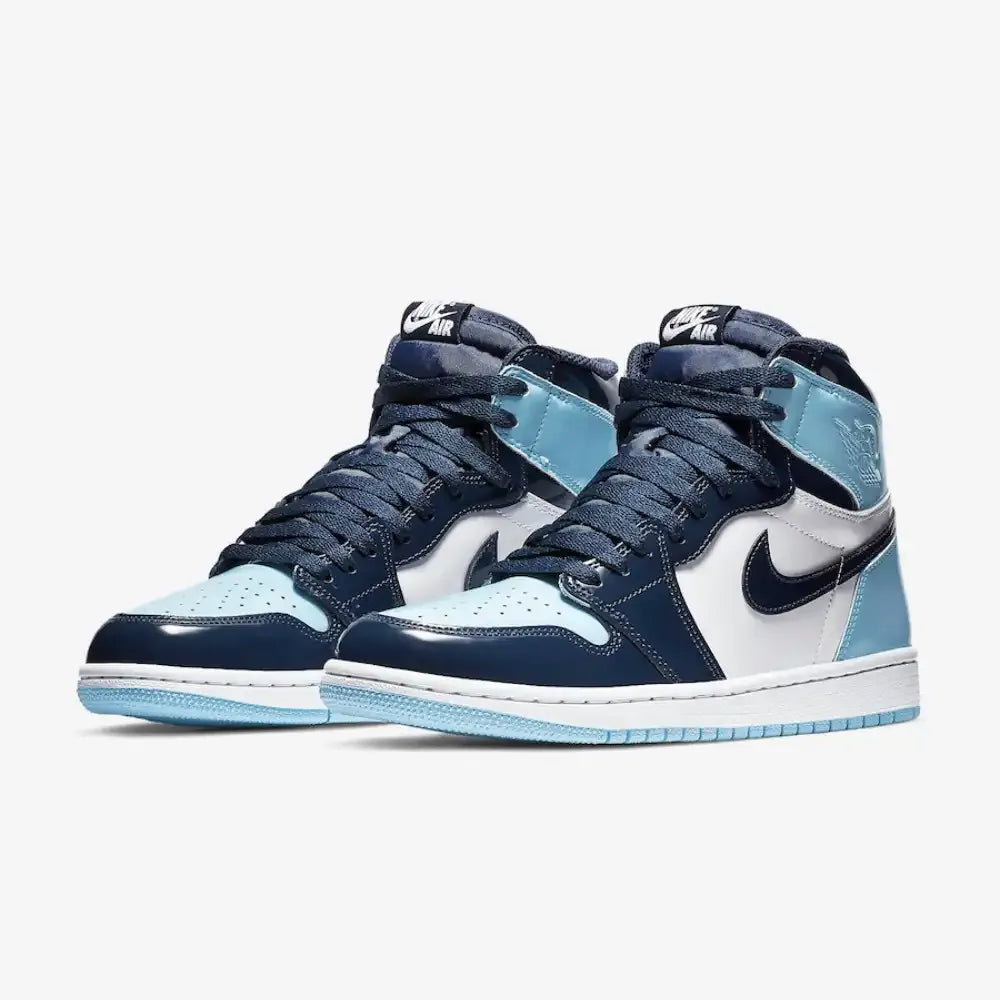 Jordan 1 Retro High UNC Patent - Azul Envernizado