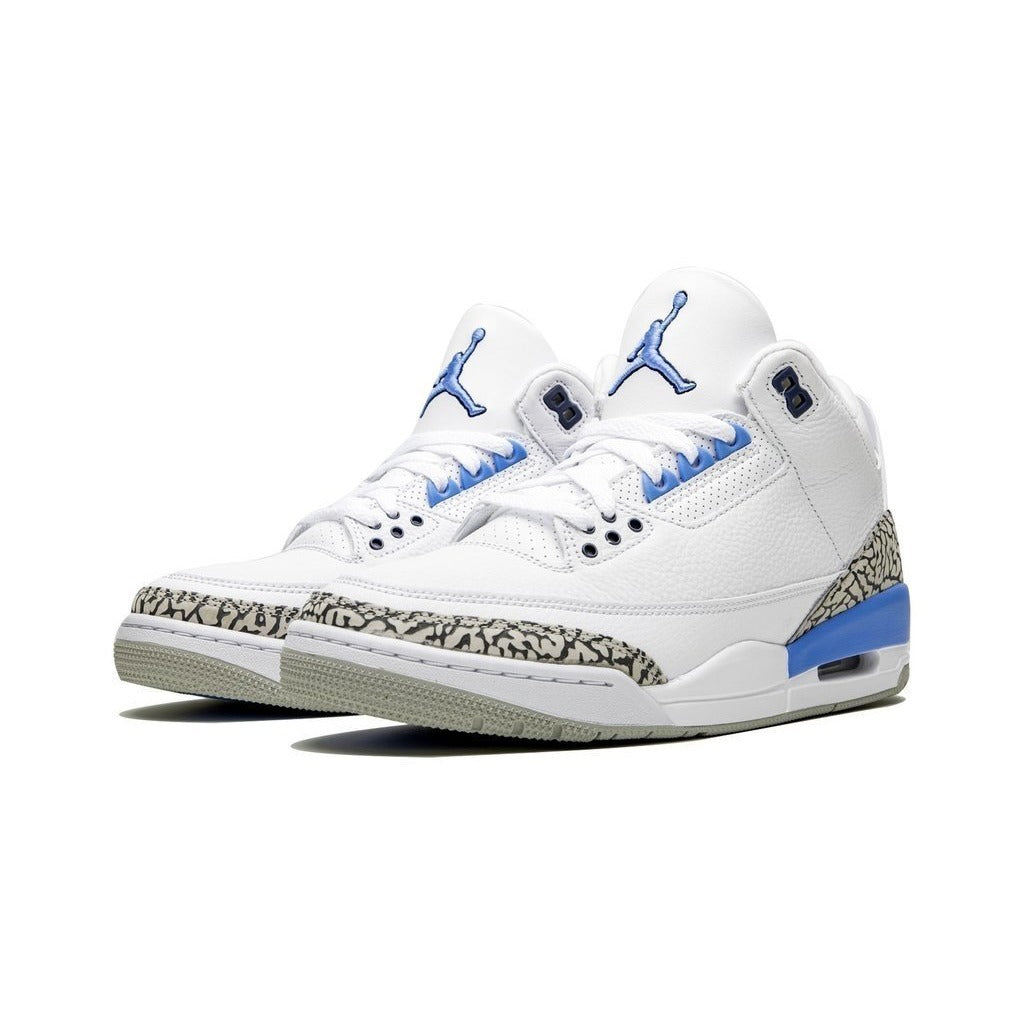 Air Jordan 3 - Branco/Cinza/Azul Royal