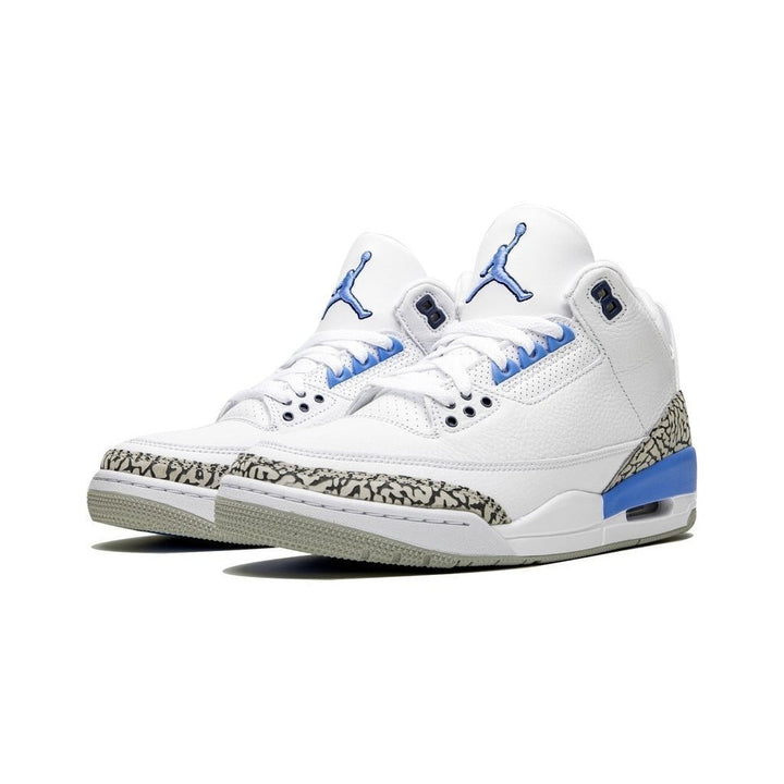 Air Jordan 3 - Branco/Cinza/Azul Royal