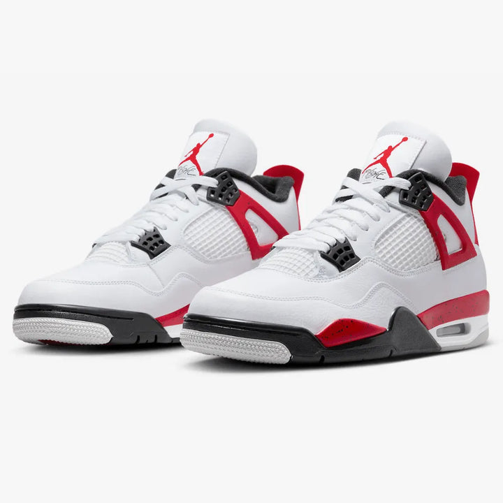 Air Jordan 4 - Branco/Vermelho/Preto