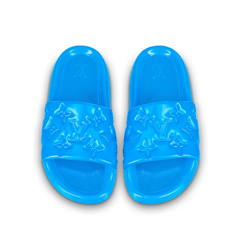 Louis Vuitton Waterfront Slide – Azul