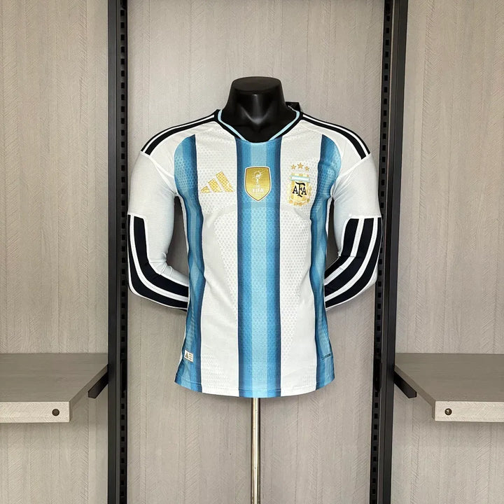 Camisa Argentina Home 2026 Manga Longa - Versão Jogador