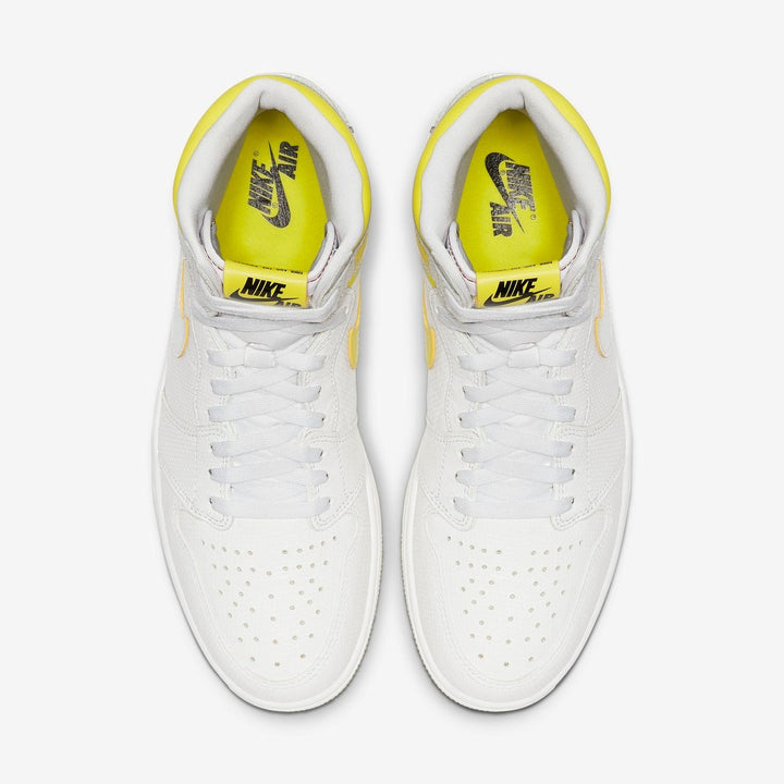 Jordan 1 Retro High First Class Flight - Branco/Amarelo