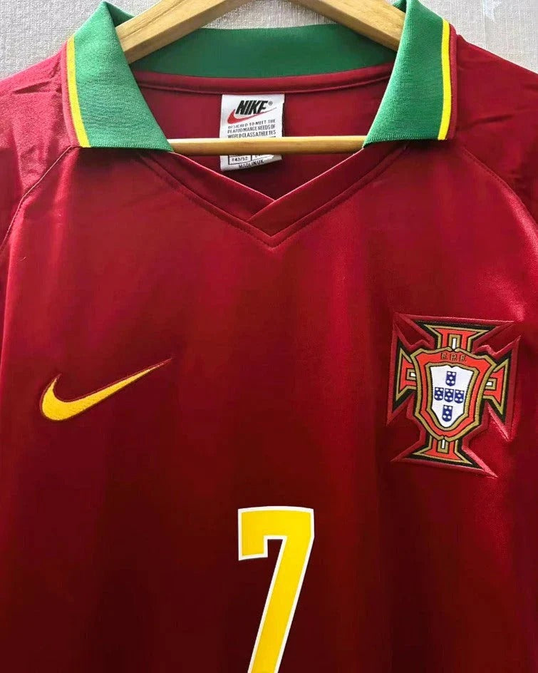 Camisa Retrô Portugal 1998/99 Home - FIGO #7