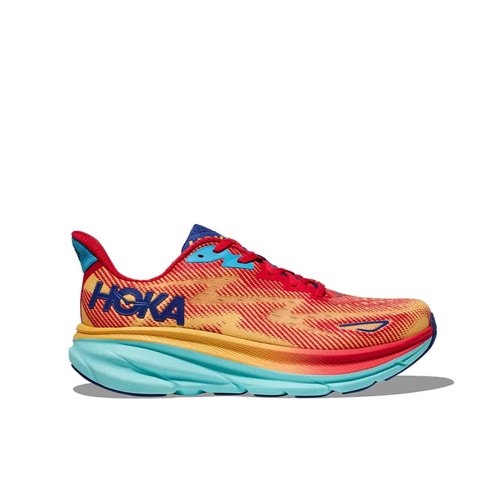 Hoka Clifton 9 – Laranja/Verde menta