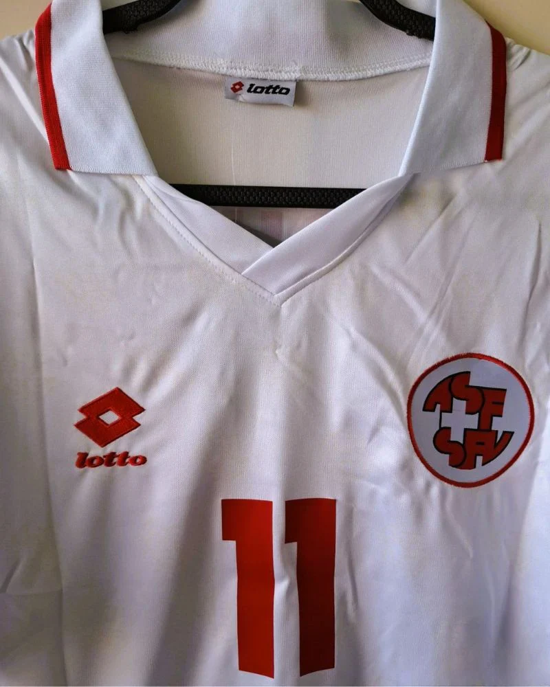 Camisa Retrô Suíça 1994/95 Away - CHAPUISAT #11