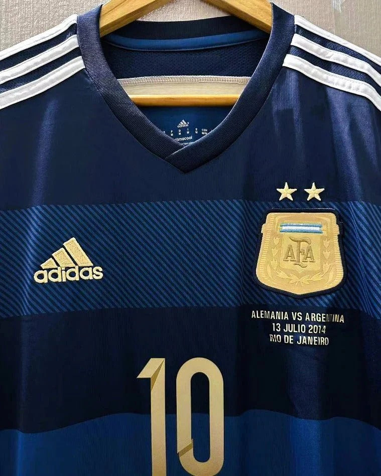 Camisa Retrô Argentina 2014/15 Away - MESSI #10 (+Patches)
