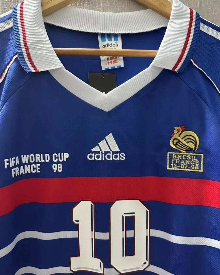 Camisa Retrô França 1998/99 Home - ZIDANE #10