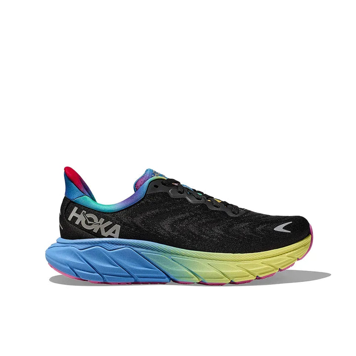 Hoka Arahi 6 - Preto/Azul Royal Frio/Amarelo