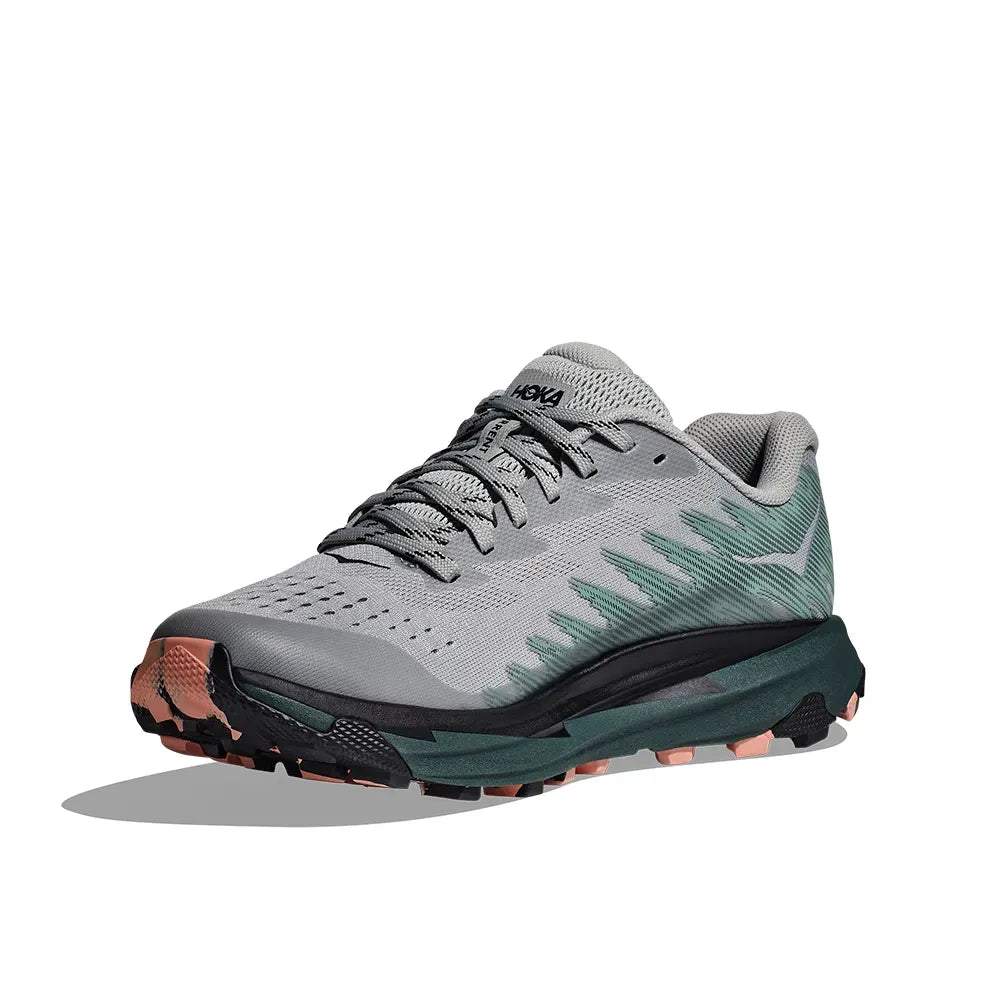 Hoka Torrent 3 - Cinza Claro/Verde Petróleo
